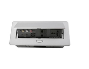 Office Furniture Tabletop Switch Socket / Pop Up Desk Power Outlet For Conference Room
